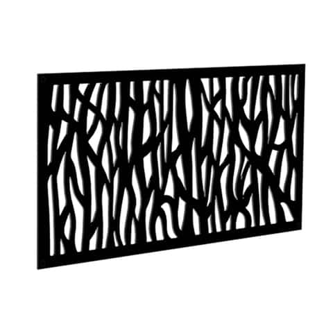 Barrette Outdoor Living Sprig 2 ft. W X 4 ft. L Black Polymer Screen Panel Barrette Outdoor Living Sprig 2 ft. W X 4 ft. L Black Polymer Screen Panel