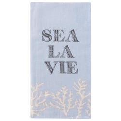 Karma Waterfront Blue Cotton Sea La Vie Tea Towel 1 pk