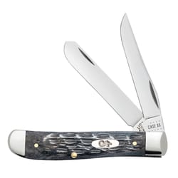 Case Pocket Worn Mini Trapper Knife Gray 1 pc