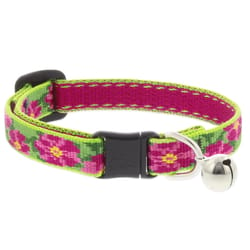 LupinePet Original Multicolored Petunias Nylon Cat Collar