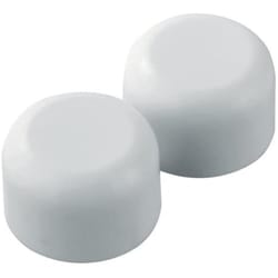 PlumbCraft Toilet Bolt Caps White Plastic