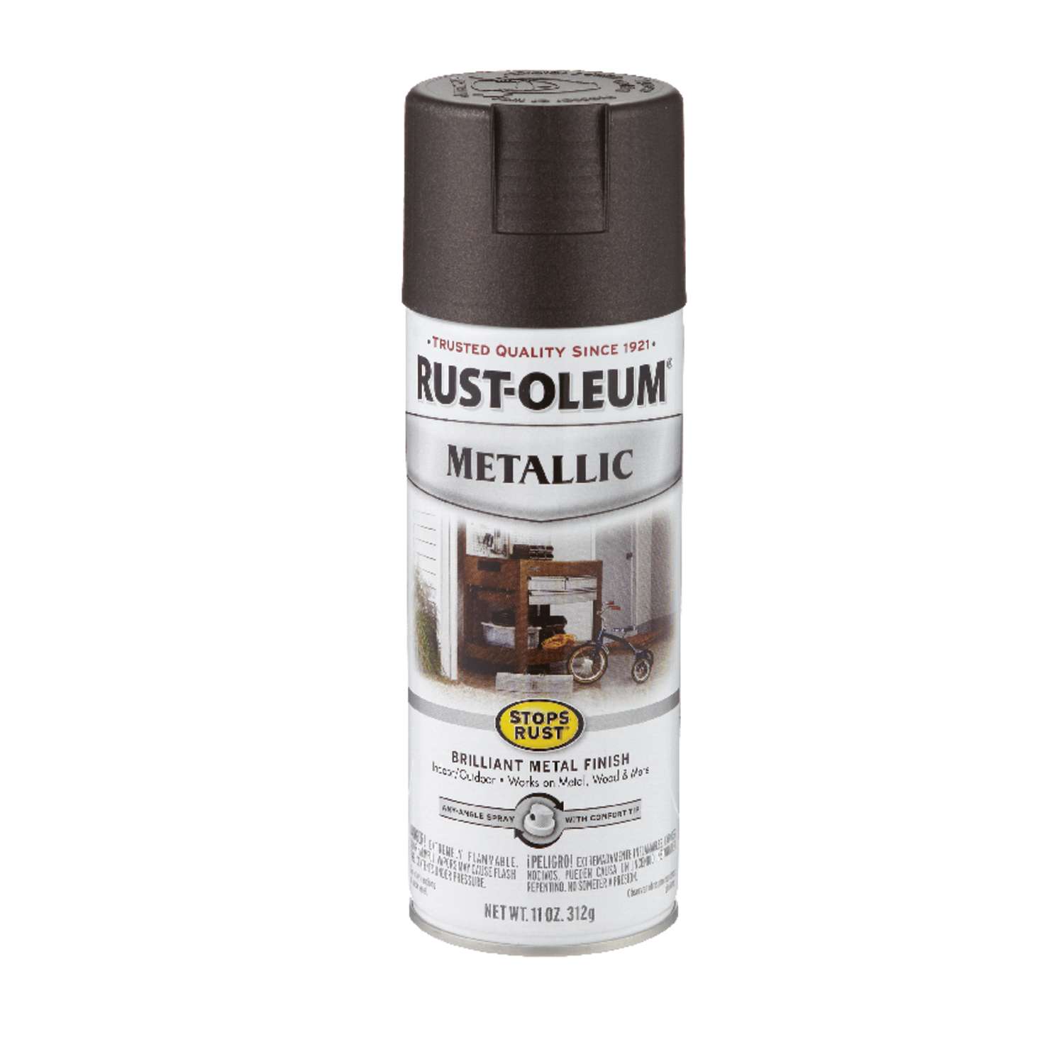 RustOleum Stops Rust Oil Rubbed Bronze Metallic Spray Paint 11 oz. Ace Hardware