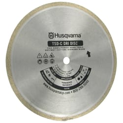Husqvarna Tacti-Cut Dri Disc 10 in. D X 5/8 in. Diamond Continuous Rim Diamond Saw Blade 1 pk