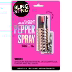 Blingsting Rose Gold Plastic Pepper Spray