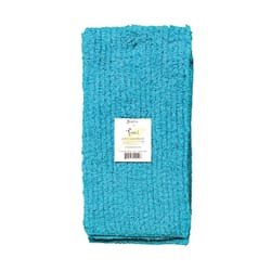 Janey Lynn's Designs Shaggie Tease Me Turquoise Cotton Solid Dish Towel 1 pk