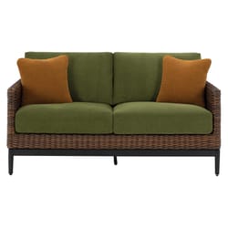 Signature Design by Ashley Horizon Hall Brown Aluminum Frame Loveseat Green