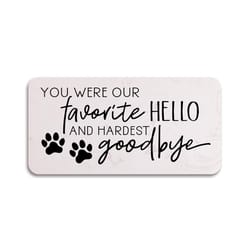 P Graham Dunn Multicolored Faux Marble 4 in. H X 8 in. L X 1 in. W You Were Our Favorite Hello Stepp