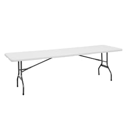 Living Accents 30 in. W X 8 ft. L Rectangular Folding Table