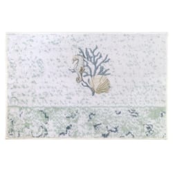 Avanti Linens Coastal Terrazzo 30 in. L X 20 in. W Multicolored Cotton Bath Rug
