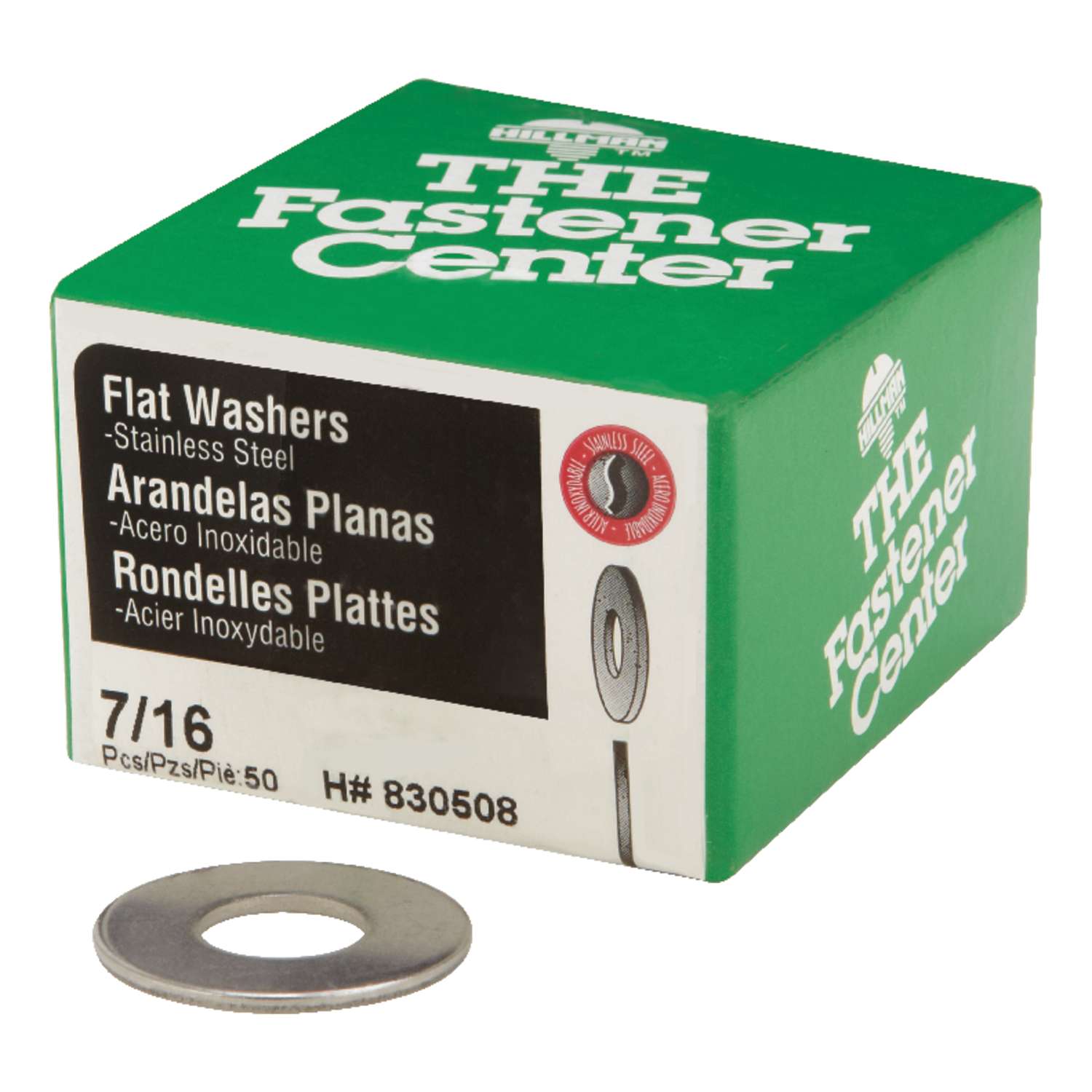 Hillman Stainless Steel 7/16 in. Flat Washer 50 pk - Ace Hardware