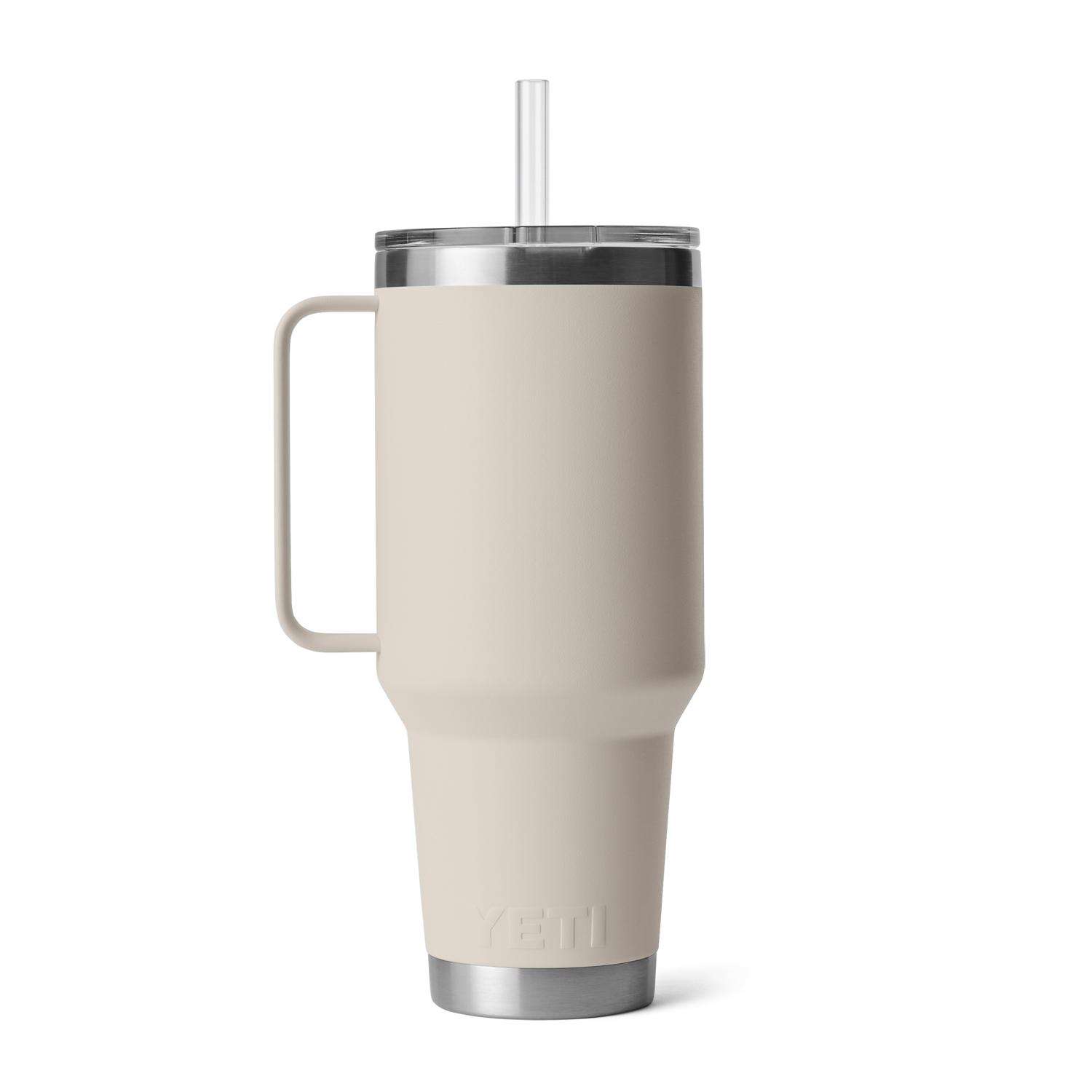 YETI Rambler 42 oz Cape Taupe BPA Free Straw Mug Mfr