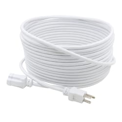 Prime Outdoor 35 ft. L White Extension Cord 16/3 SJTW