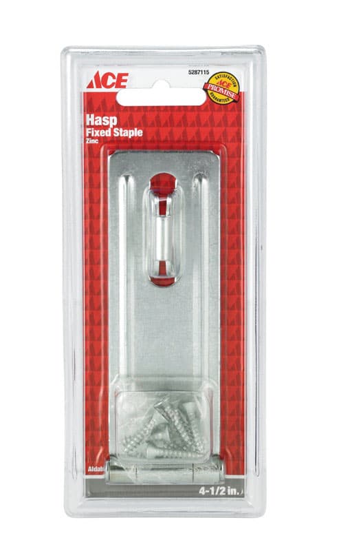 01-3725-133 Ace Zinc 4-1/2 in. L Fixed Staple Safety Hasp sku 01-3725-133