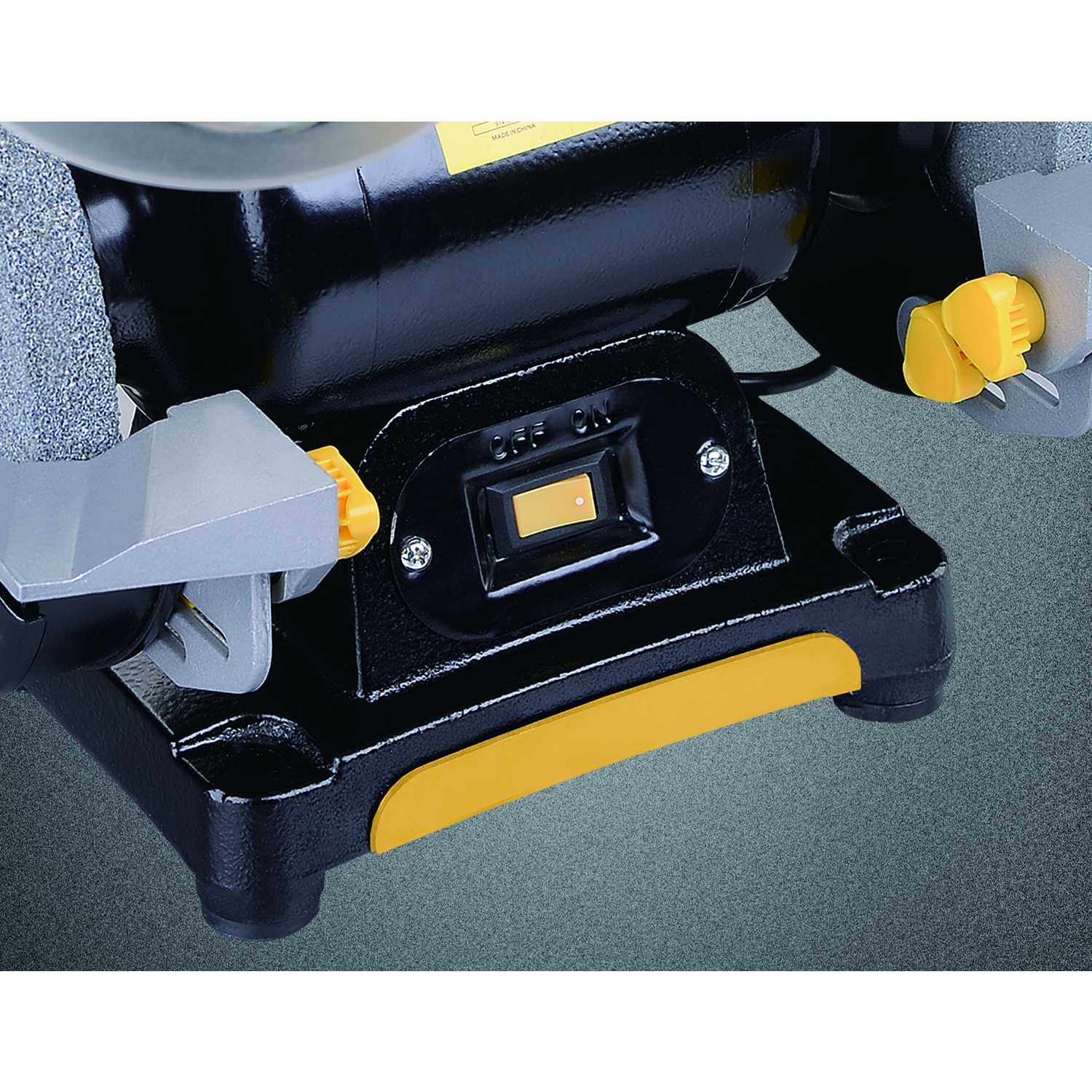 Steel Grip 6 in. Bench Grinder 1/3 hp 2.1 amps 3450 rpm Ace Hardware