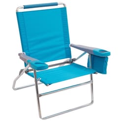 Rio 4-Position Turquoise Beach Folding Armchair