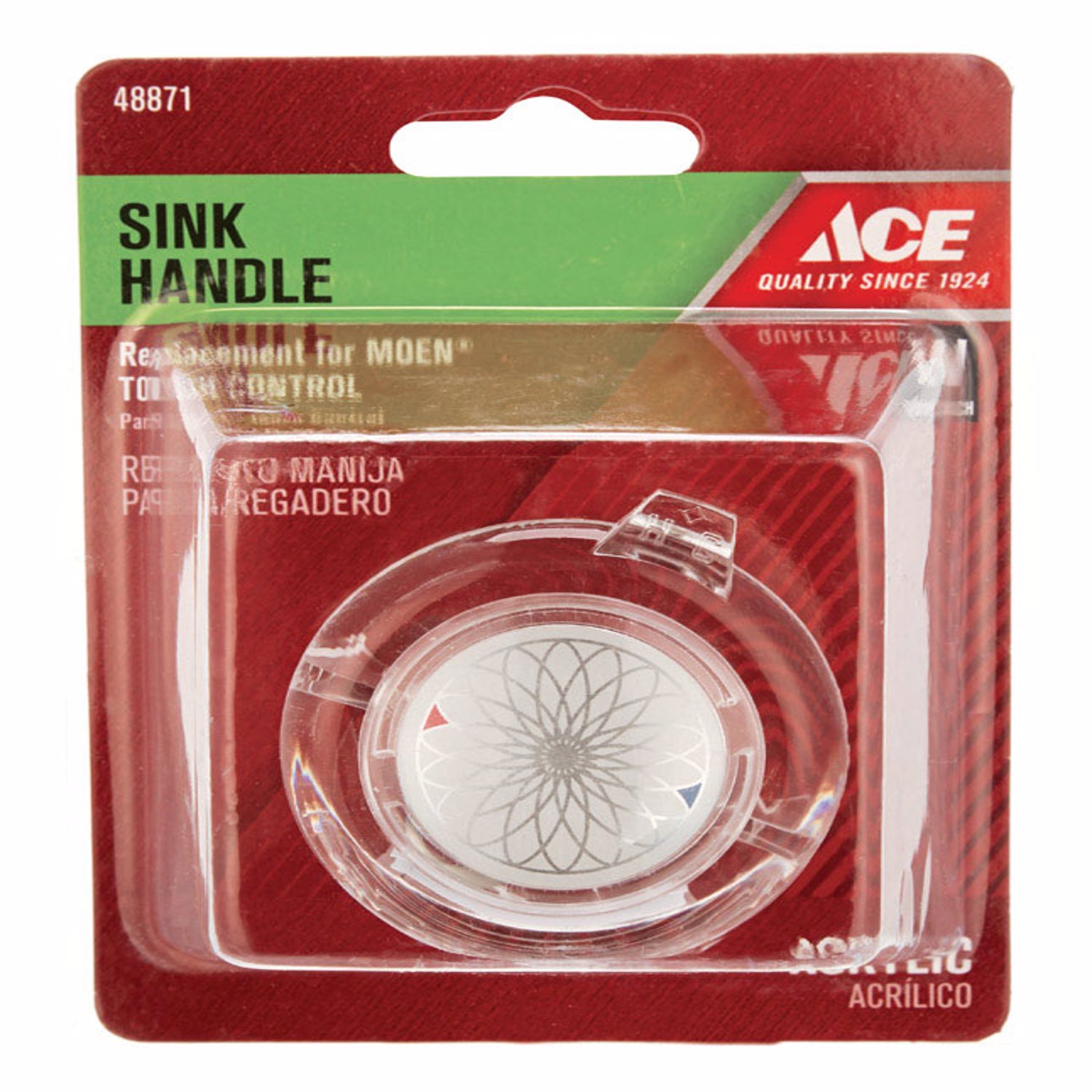 Photos - Other sanitary accessories Ace For Moen Clear Bathroom Faucet Handles A0088798 