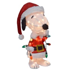 Product Works Clear Christmas Snoopy 2 ft. Yard Decor