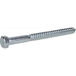 HILLMAN 1/2 in. X 6 in. L Hex Zinc-Plated Steel Lag Screw 25 pk