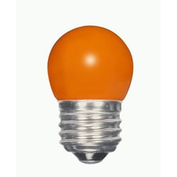 Satco S11 E26 (Medium) LED Bulb Orange 15 Watt Equivalence 1 pk