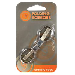 UST Brands Silver Folding Scissors 0.4 in. H X 1.8 in. W X 3.5 in. L 1 pk
