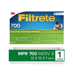 Filtrete 12 in. W X 12 in. H X 1 in. D Polypropylene 700 MPR Pleated Air Filter 1 pk