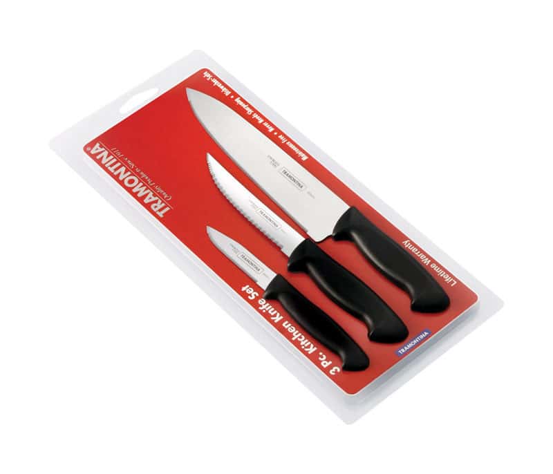 Tramontina Stainless Steel Knife Set 3 pc - Ace Hardware