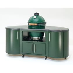 Big Green Egg 18.25 in. Large EGG Package with 76 in Island Charcoal Kamado Grill and Smoker Green