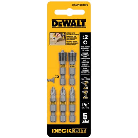 DeWalt Max Fit Phillips 2 X 1.5 in. L Screwdriver Bit Set Steel 5