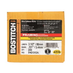 Bostitch 3-1/2 in. L Angled Strip Galvanized Stick Nails 28 deg 2000 pk