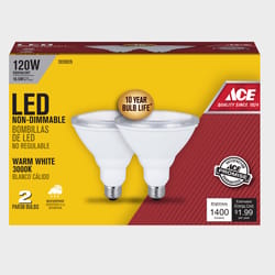 Ace PAR38 E26 (Medium) LED Bulb Warm White 120 Watt Equivalence 2 pk