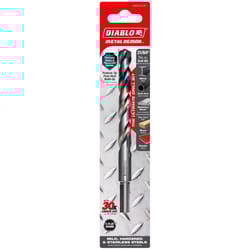 Diablo Metal Demon 31/64 in. X 6 in. L Stainless Steel Drill Bit 3-Flat Shank 1 pc