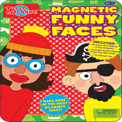 T.S. Shure Wacky Faces Magnetic Tin Playset Multicolor
