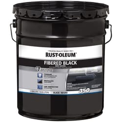 Rust-Oleum 350 Fibered Black Asphalt Roof Coating 5 gal