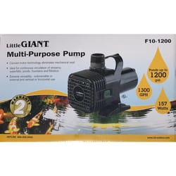 Little Giant F Series 1/6 HP 1295 gph Thermoplastic Switchless Switch AC Wet Rotor Pump