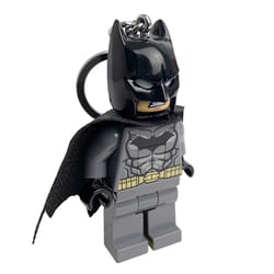 LEGO DC Batman Plastic Gray Keychain w/LED Light