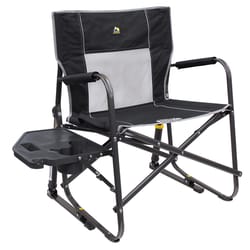 GCI Outdoor Freestyle Rocker XL w/Side Table Black Freestyle Folding Rocker