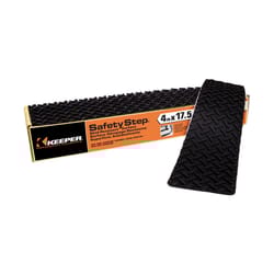 Keeper Safety Step 4 in. W X 17.5 in. L Gray Rubber Stair Tread