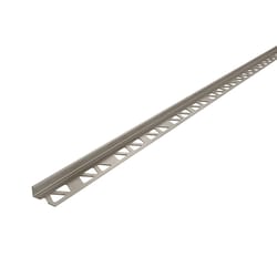 M-D Building Products 0.44 in. H X 1.125 in. W X 96 in. L Prefinished Pewter Aluminum Tile Edge