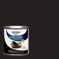 Rust-Oleum Ultra Cover Satin Canyon Black Paint Exterior and Interior 8 oz
