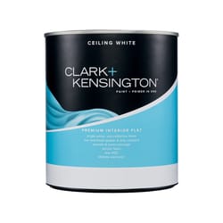 Clark+Kensington Flat Ceiling White Premium Paint Interior 1 qt