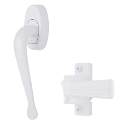 Ace Bright White Metal Screen Storm Door Latch 1 pk