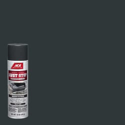 Ace Rust Stop Satin Black Protective Enamel Spray Paint 15 oz