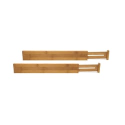 Lipper International 2.375 in. H X 0.63 in. W X 16 in. D Bamboo Adjustable Drawer Divider