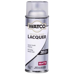 Watco Matte Crystal Clear Oil-Based Alkyd Wood Finish Lacquer Spray 11.25 oz