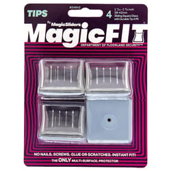 Magic Fit Magic Sliders Gray Push-On Polymer Sliding Discs 4 pk