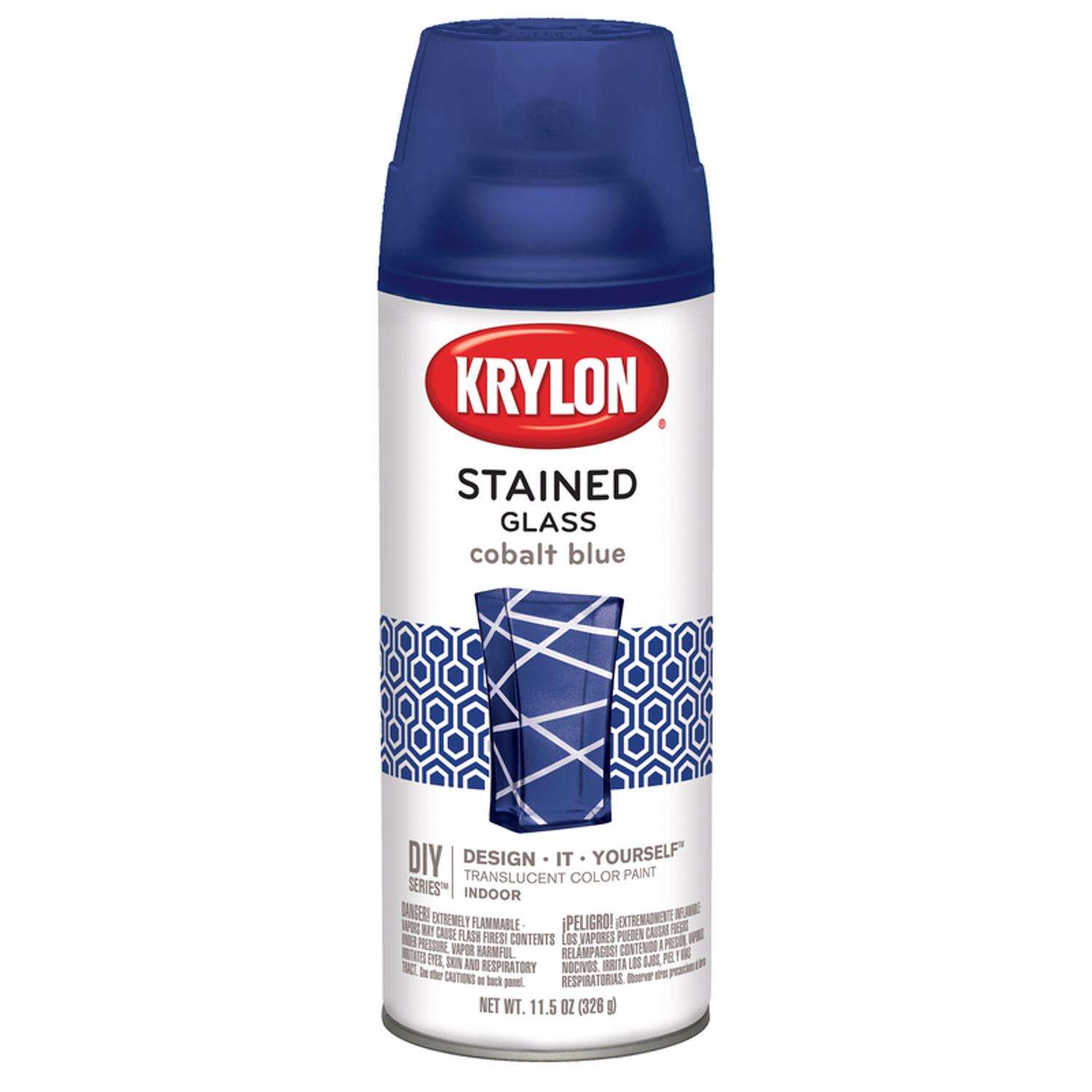 Krylon Stained Glass Translucent Cobalt Blue Spray Paint 11.5 oz - Ace ...