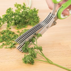 Progressive Prep Solutions Green Stainless Steel Herb Shears