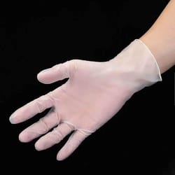 Highmen L Vinyl White Disposable Gloves