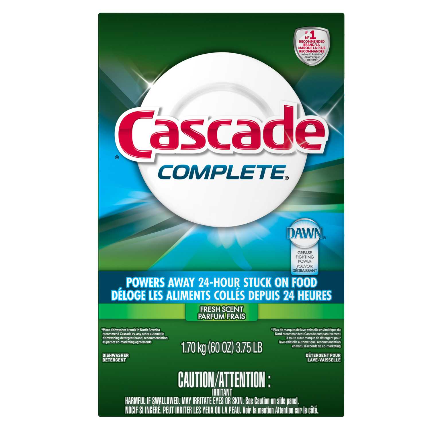 Cascade Complete Fresh Scent Powder Dishwasher Detergent 60 oz. Ace