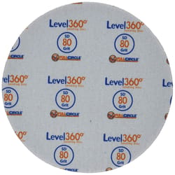 Full Circle Level 360 8.75 in. Aluminum Oxide Hook and Loop Sanding Disc 80 Grit Medium 5 pk